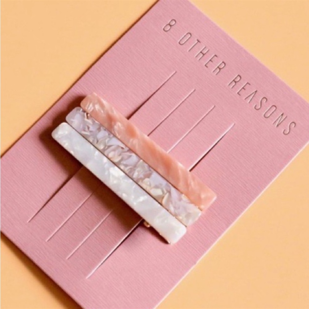 8 other reasons hair clips, set of 3